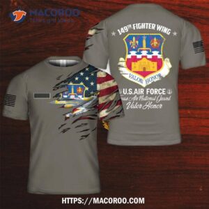 Texas Air National Guard 149th Fighter Wing F-16 Fighting Falcon 3D T-Shirt