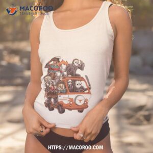 Texas Longhorns Horror Movies Characters Bus Halloween 2023 Shirt