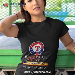 texas rangers horror movie characters you can t sit with us shirt tshirt 1