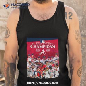 the atlanta braves are 2023 nl east champions shirt tank top