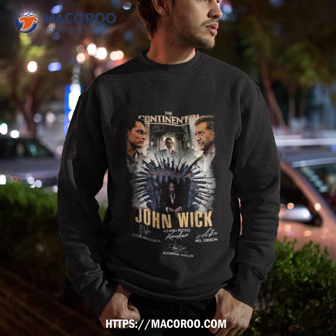 The Continental John Wick Keanu Reeves Signatures T Shirt The Continental John Wick Keanu Reeves Signatures T Shirt