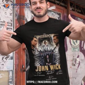 The Continental John Wick Keanu Reeves Signatures T Shirt