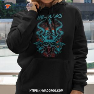 the doors band skull and snake shirt hoodie 2