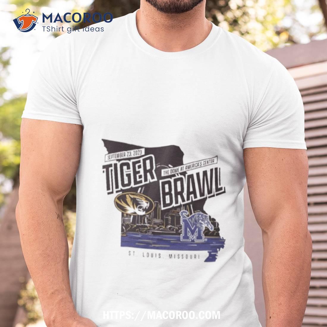 The Mizzou Gold Mizzou Tigers Vs Memphis Tiger Brawl Gameday Shirt The Mizzou Gold Mizzou Tigers Vs Memphis Tiger Brawl Gameday Shirt