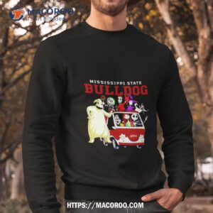 the nightmare before christmas characters mississippi state bulldogs on the car shirt sweatshirt