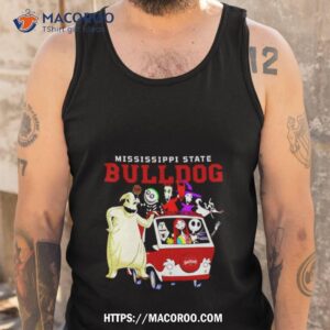 the nightmare before christmas characters mississippi state bulldogs on the car shirt tank top