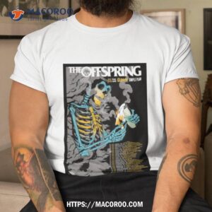 the offspring tour the us with sum 41 and simple plan art poster design shirt tshirt