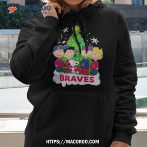 The Peanuts Characters Atlanta Braves Christmas 2023 Shirt