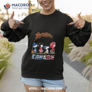 the peanuts characters fall kansas sport team 2023 shirt sweatshirt 1