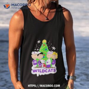 the peanuts characters k state wildcats christmas 2023 shirt tank top