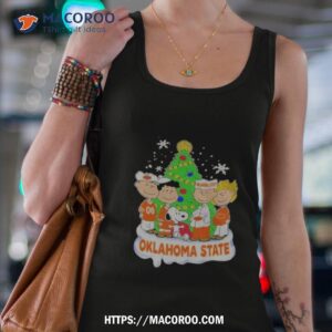 the peanuts characters oklahoma state university christmas 2023 shirt tank top 4