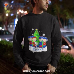 the peanuts characters tennessee titans christmas 2023 shirt sweatshirt