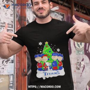 The Peanuts Characters Tennessee Titans Christmas 2023 Shirt