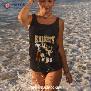 the peanuts charlie snoopy and woodstock wall paint ucf knights shirt tank top