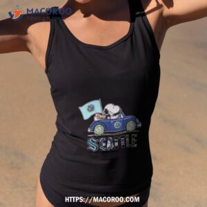 The Peanuts Snoopy And Woodstock Seattle Sports Teams On Car 2023 T Shirt