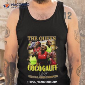 the queen coco gauff 2023 us open champion signature shirt tank top