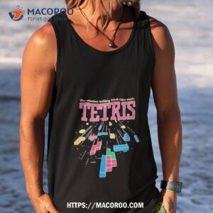 the relentless building block video puzzle tetris shirt tank top