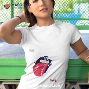 The Rolling Stones X Atlanta Braves Mlb Hackey Diamonds Limited Edition Vinyl Collection Collab T Shirt 3 the rolling stones x atlanta braves mlb hackey diamonds limited edition vinyl collection collab t shirt tshirt 1