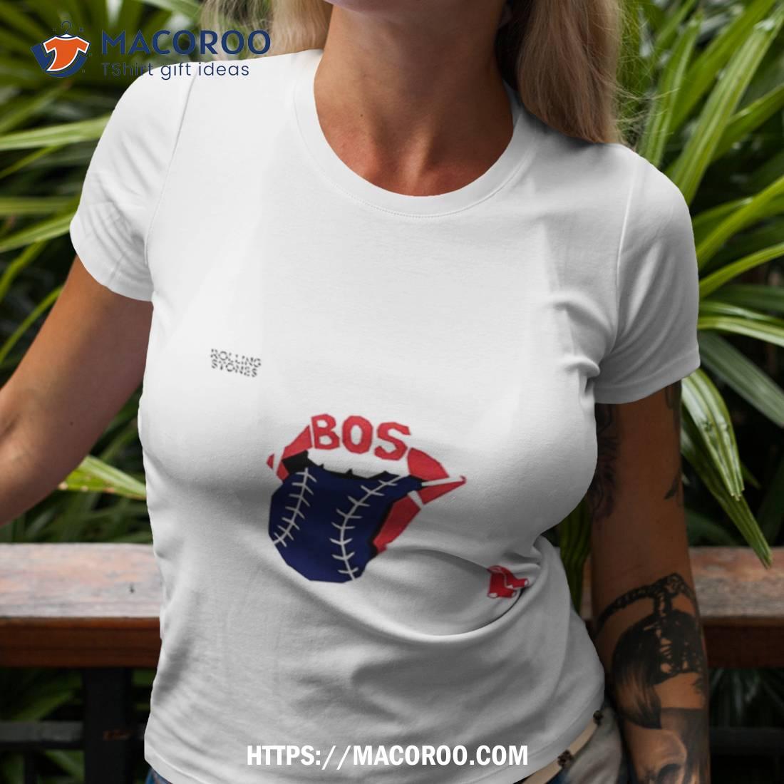 The Rolling Stones X Boston Red Sox Mlb Hackey Diamonds Limited Edition Vinyl Collection Collab T Shirt The Rolling Stones X Boston Red Sox Mlb Hackey Diamonds Limited Edition Vinyl Collection Collab T Shirt
