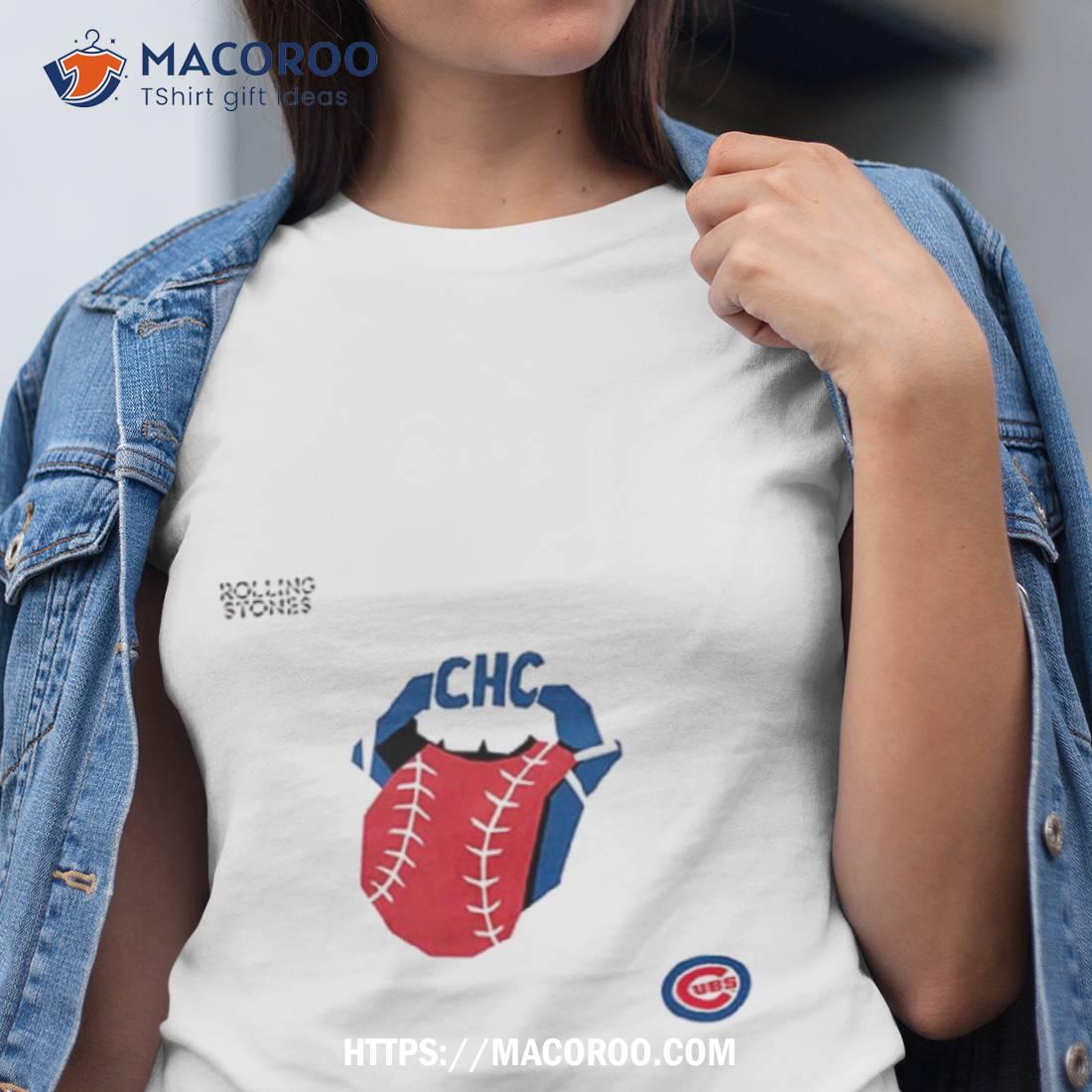 The Rolling Stones x Chicago Cubs MLB Hackey Diamonds Limited Edition Vinyl  Collection Collab T-Shirt - Binteez