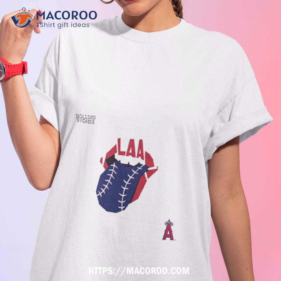 The Rolling Stones X Los Angeles Angels Mlb Hackey Diamonds Limited Edition Vinyl Collection Collab T Shirt The Rolling Stones X Los Angeles Angels Mlb Hackey Diamonds Limited Edition Vinyl Collection Collab T Shirt