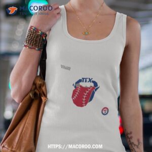 the rolling stones x texas rangers mlb hackey diamonds limited edition vinyl collection collab t shirt tank top 4