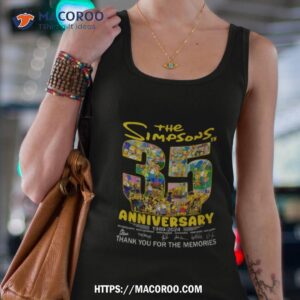 the simpsons 35th anniversary 1989 2024 thank you for the memories t shirt tank top 4