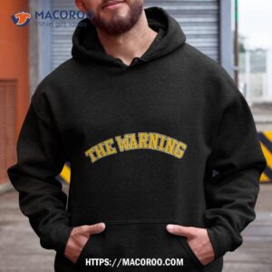 the warning varsity shirt hoodie