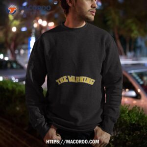 the warning varsity shirt sweatshirt