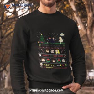 The X Files Christmas Santa Is Out There Shirt 2 the x files christmas santa is out there shirt sweatshirt