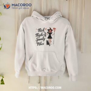 thick thighs and spooky vibes halloween 2023 shirt hoodie