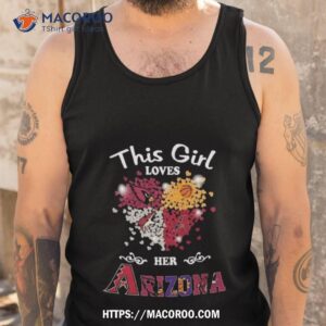this girl loves her arizona team sport cardinals x diamondbacks x phoenix suns x coyotes 2023 hearshirt tank top