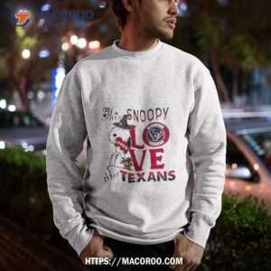 this snoopy love her houston texans halloween 2023 shirt sweatshirt