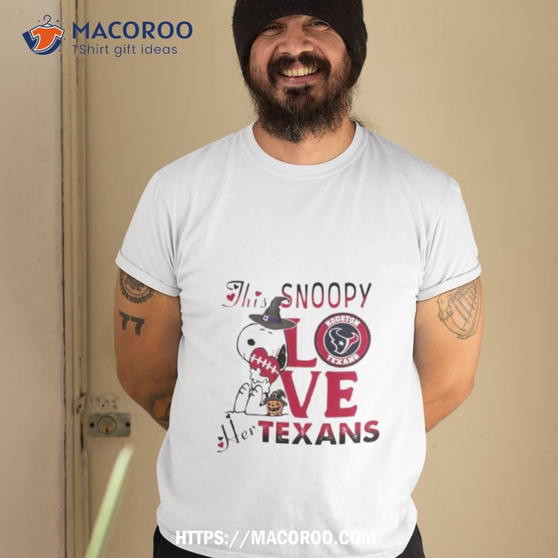 This Snoopy Love Her Houston Texans Halloween 2023 Shirt