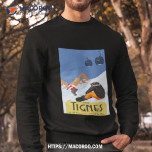 tignes 2300 vintage style ski shirt sweatshirt