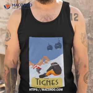 tignes 2300 vintage style ski shirt tank top