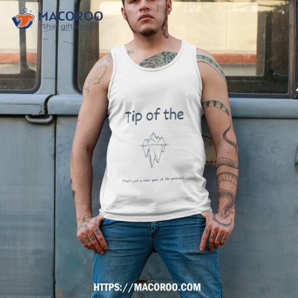 Tip Of The Iceberg Idiom Dark Blue Shirt