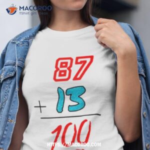 Travis Kelce Swifties 87+13=100 Shirt