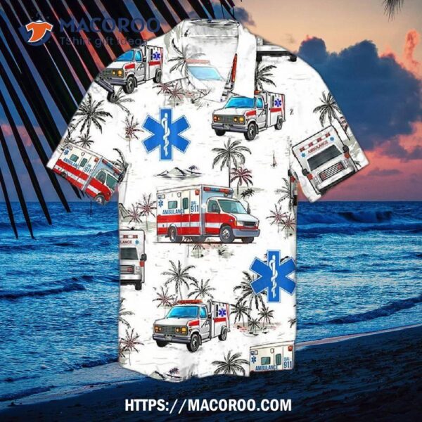 Tropical Ambulance Hawaiian Shirt