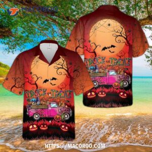 Truck Or Treat Happy Halloween Hawaiian Shirt