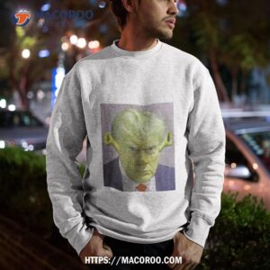 trump mugshot shrek meme shirt sweatshirt