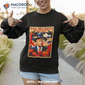 trump mugshot trump witch make halloween greashirt sweatshirt