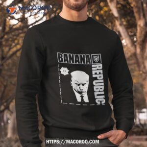 trump shot banana republic shirt sweatshirt