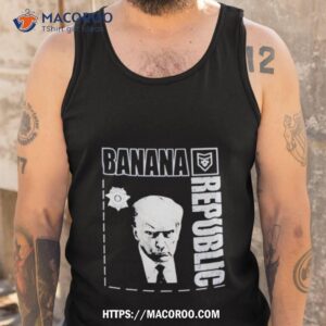 trump shot banana republic shirt tank top