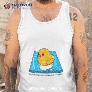 turbo lento basic plastic duck ultimate high tech rubber duck simulation art t shirt tank top