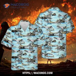 U.s Navy Va-66 A-7e Corsair Hawaiian Shirt