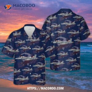 U.s Navy Vaq-140 Patriots Ea-18g Hawaiian Shirt