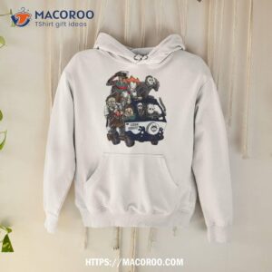 Uconn Huskies Horror Movies Characters Bus Halloween 2023 Shirt