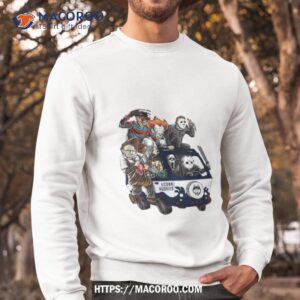 uconn huskies horror movies characters bus halloween 2023 shirt sweatshirt
