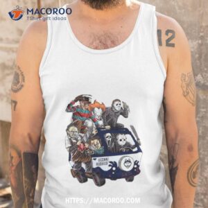 uconn huskies horror movies characters bus halloween 2023 shirt tank top